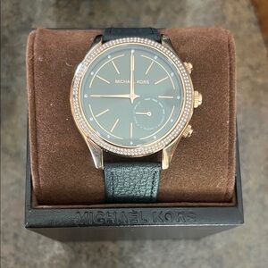 Michael Kors Rose Gold and Black Womens Smart Watch